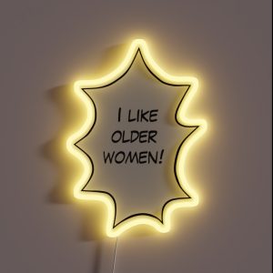 Anime Manga Older Women Speech Bubble RGB Neon Sign