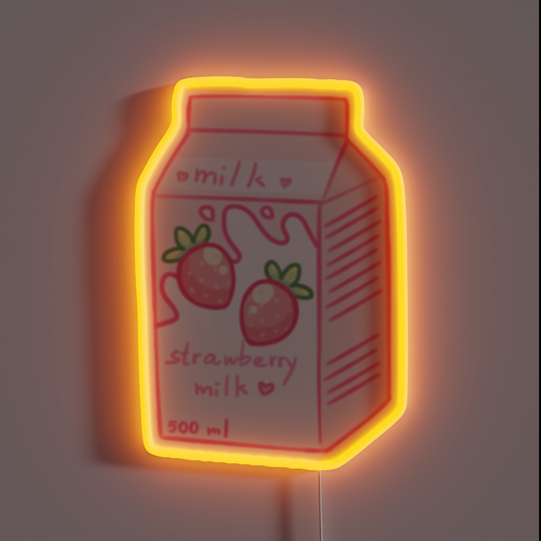 Anime Milk RGB Neon Sign Anime Milk RGB Neon Sign