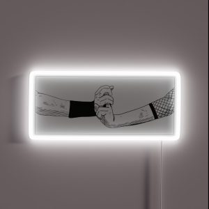 Anime Ninja Hand Sign RGB Neon Sign Anime Ninja Hand Sign RGB Neon Sign