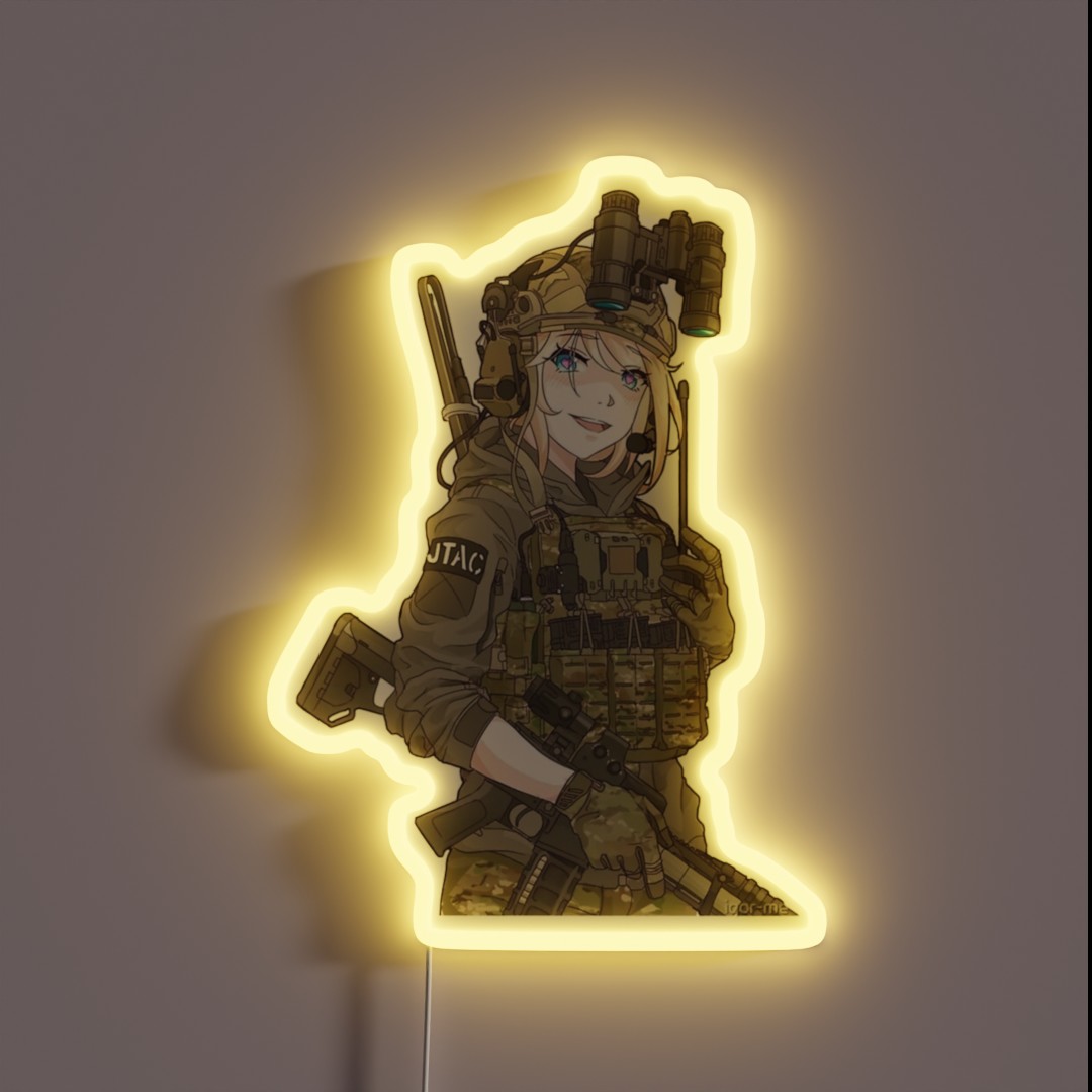 Anime Waifu Operator Series RGB Neon Sign Anime Waifu Operator Series RGB Neon Sign