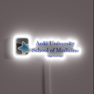 Anki School Of Medicine RGB Neon Sign Anki School Of Medicine RGB Neon Sign