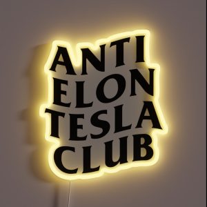 Anti Elon Musk RGB Neon Sign