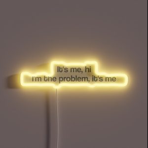 Anti Hero Lyrics It S Me Hi I M The Problem It S Me RGB Neon Sign Anti Hero Lyrics It S Me Hi I M The Problem It S Me RGB Neon Sign