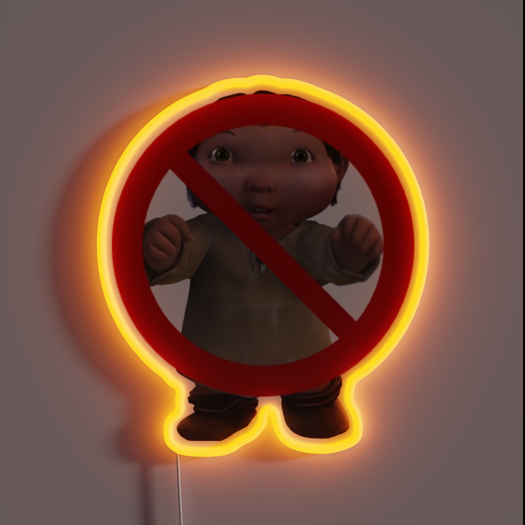 Anti Ice Age Baby RGB Neon Sign Anti Ice Age Baby RGB Neon Sign