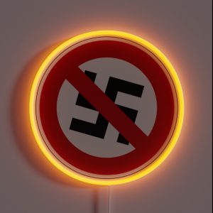 Anti Nazi For Life RGB Neon Sign