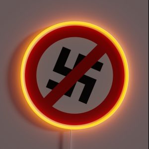 Anti Nazi RGB Neon Sign