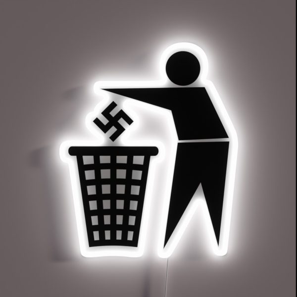 Anti Nazis Anti Fascism RGB Neon Sign