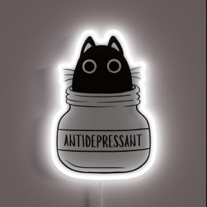 Antidepressant Cat RGB Neon Sign Antidepressant Cat RGB Neon Sign