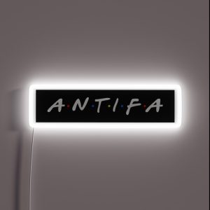 Antifa White RGB Neon Sign