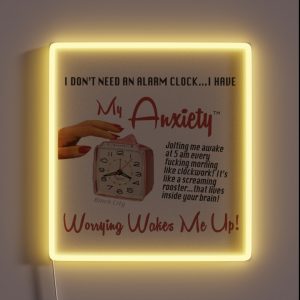 Anxiety Alarm RGB Neon Sign