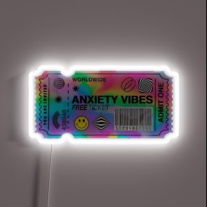 Anxiety Vibes RGB Neon Sign
