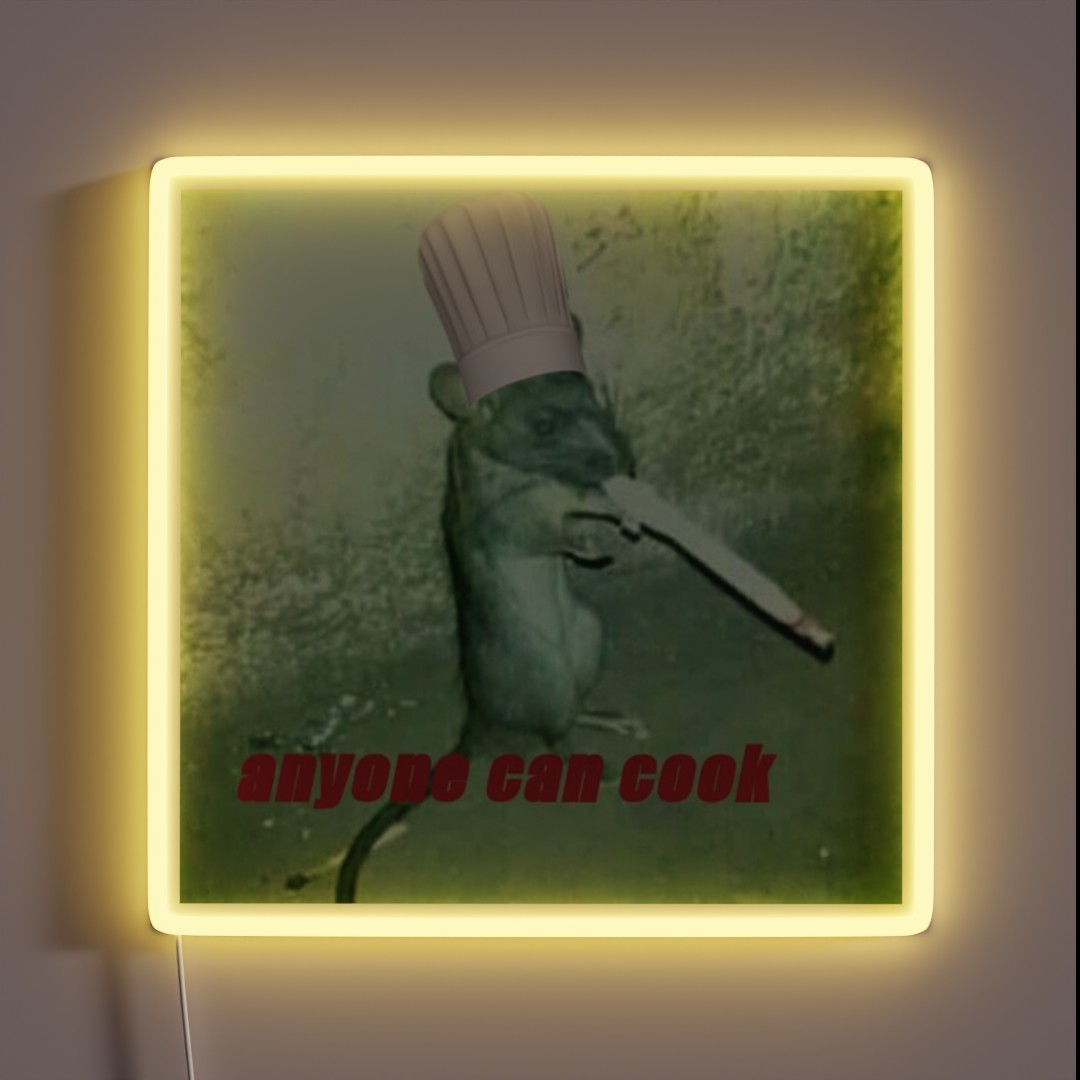 Anyone Can Cook RGB Neon Sign Anyone Can Cook RGB Neon Sign