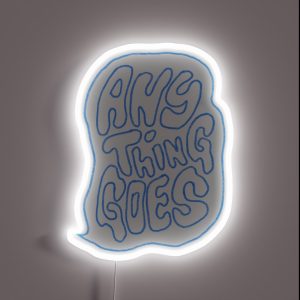 Anything Goes Podcast Blue RGB Neon Sign