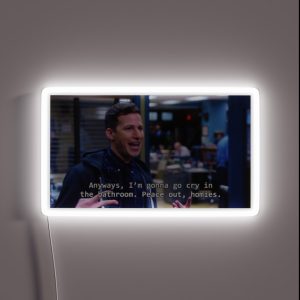 Anyways I M Gonna Go Cry In The Bathroom RGB Neon Sign
