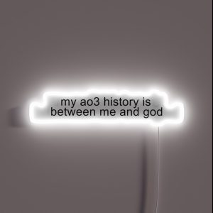 Ao3 History RGB Neon Sign