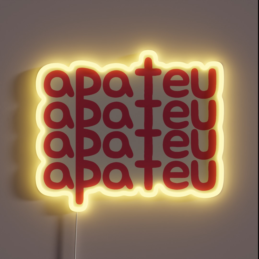 Apateu Bruno Mars And Rose Apt RGB Neon Sign Apateu Bruno Mars And Rose Apt RGB Neon Sign
