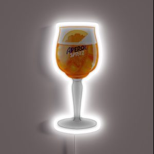 Aperol Spritz In A Glass RGB Neon Sign Aperol Spritz In A Glass RGB Neon Sign