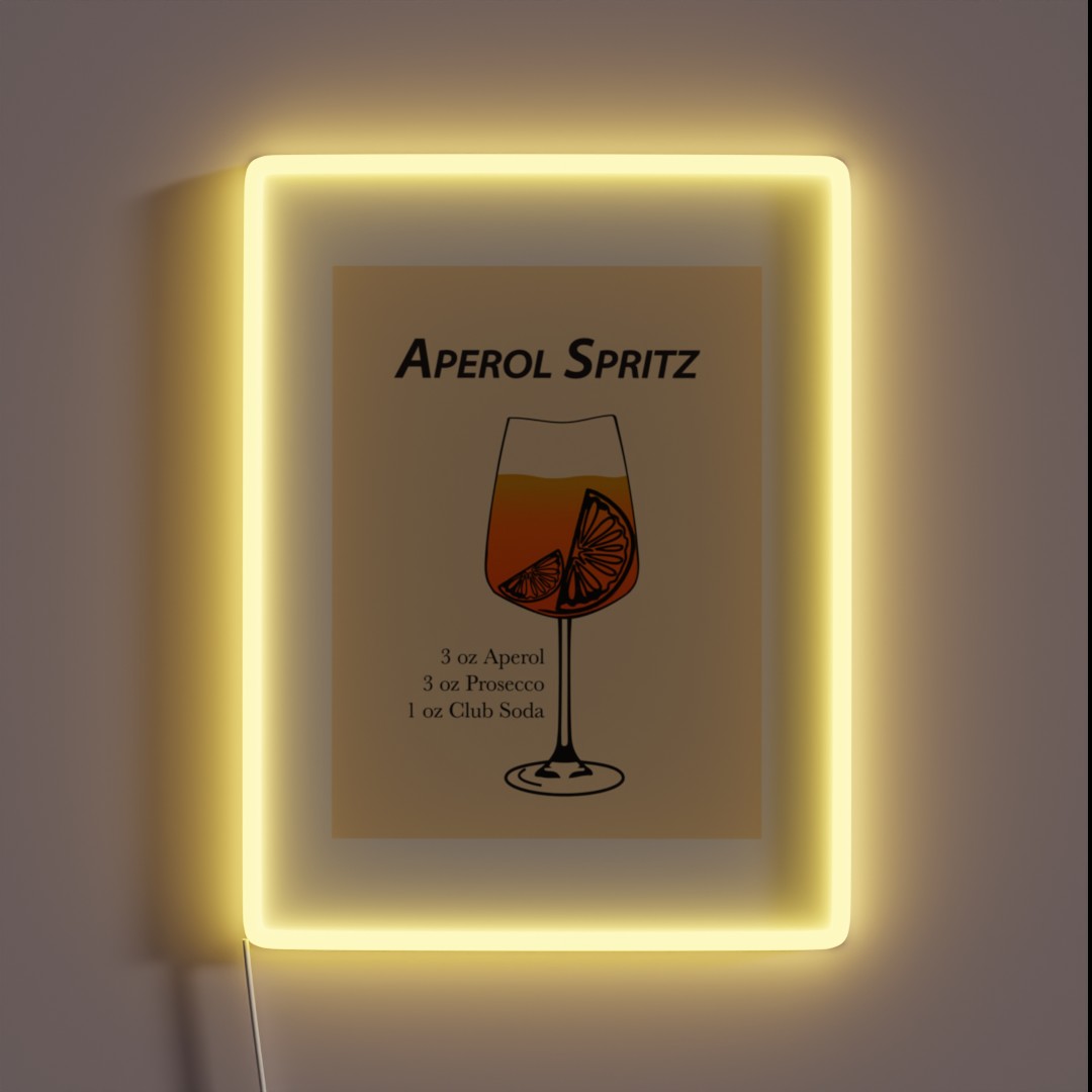 Aperol Spritz RGB Neon Sign Aperol Spritz RGB Neon Sign