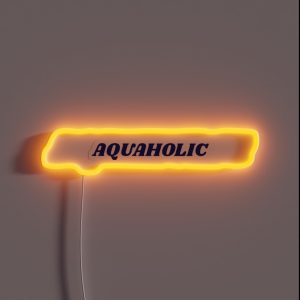 Aquaholic Water Hydration RGB Neon Sign