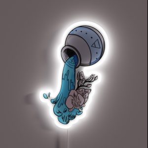 Aquarius Zodiac RGB Neon Sign Aquarius Zodiac RGB Neon Sign