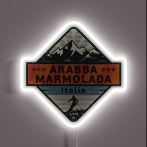 Arabba Marmolada Italy RGB Neon Sign Arabba Marmolada Italy RGB Neon Sign