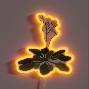 Arabidopsis STEM Experiment Floral Illustration RGB Neon Sign
