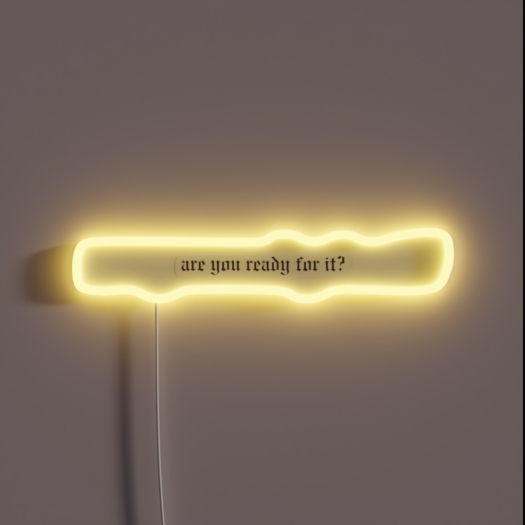 Are You Ready For It Taylor Swift Reputation RGB Neon Sign Are You Ready For It Taylor Swift Reputation RGB Neon Sign