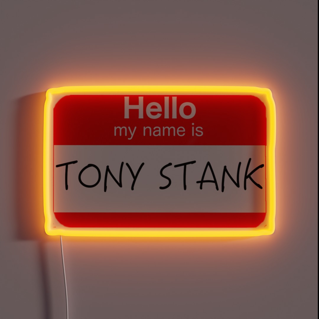 Are You Tony Stank RGB Neon Sign Are You Tony Stank RGB Neon Sign
