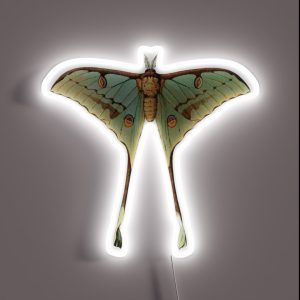 Argemme Luna Moth RGB Neon Sign