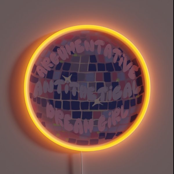 Argumentative Antithetical Dream Girl RGB Neon Sign