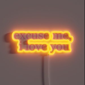 Ariana Excuse Me I Love You RGB Neon Sign