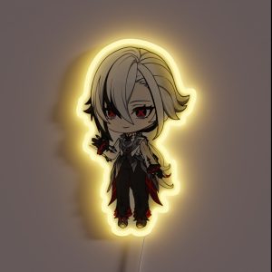 Arlecchino The Knave Genshin Impact RGB Neon Sign