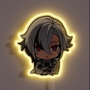 Arlecchino The Knave Genshin Impact RGB Neon Sign
