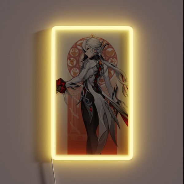 Arlecchino The Knave Genshin Impact RGB Neon Sign