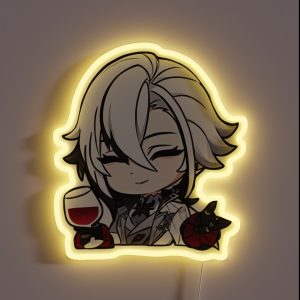 Arlecchino The Knave Genshin Impact RGB Neon Sign