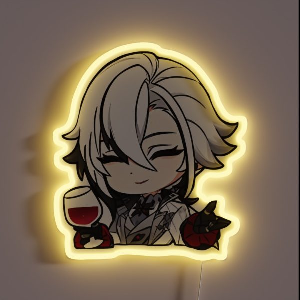Arlecchino The Knave Genshin Impact RGB Neon Sign