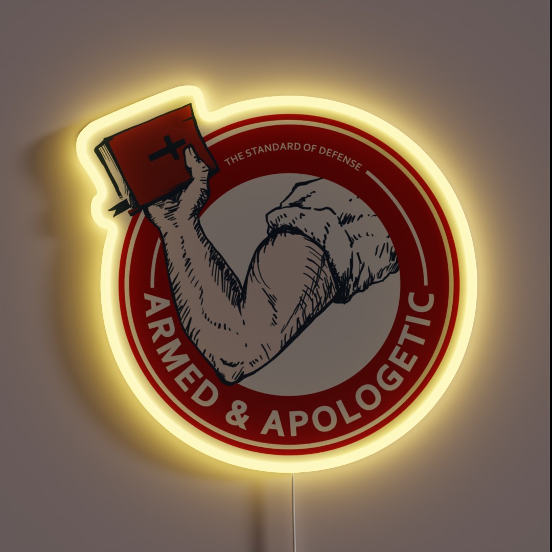 Armed And Apologetic RGB Neon Sign Armed And Apologetic RGB Neon Sign