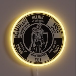 Armor Of God Ephesians 6 Bible New Testament Christian RGB Neon Sign