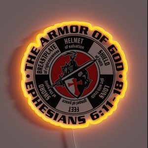 Armor Of God Ephesians 6 Bible New Testament Christian RGB Neon Sign