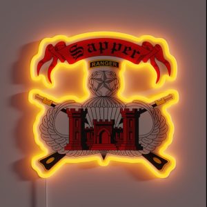 Army Sapper Tab RGB Neon Sign Army Sapper Tab RGB Neon Sign