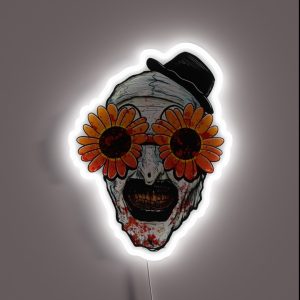 Art The Clown Terrifier 2 Sunflower Sunglasses RGB Neon Sign