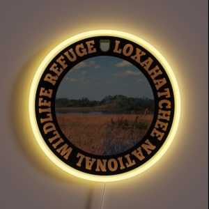 Arthur R Marshall Loxahatchee National Wildlife Refuge Circle RGB Neon Sign Arthur R Marshall Loxahatchee National Wildlife Refuge Circle RGB Neon Sign