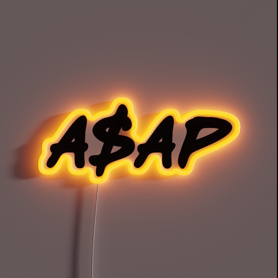 ASAP Always Strive And Prosper RGB Neon Sign ASAP Always Strive And Prosper RGB Neon Sign