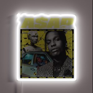 Asap Rocky Testing 90 S Vintage RGB Neon Sign