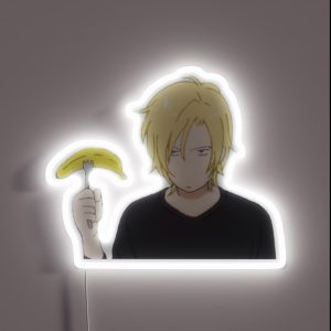 Ash With A Banana Banana Fish RGB Neon Sign