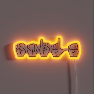 Asl Smile RGB Neon Sign