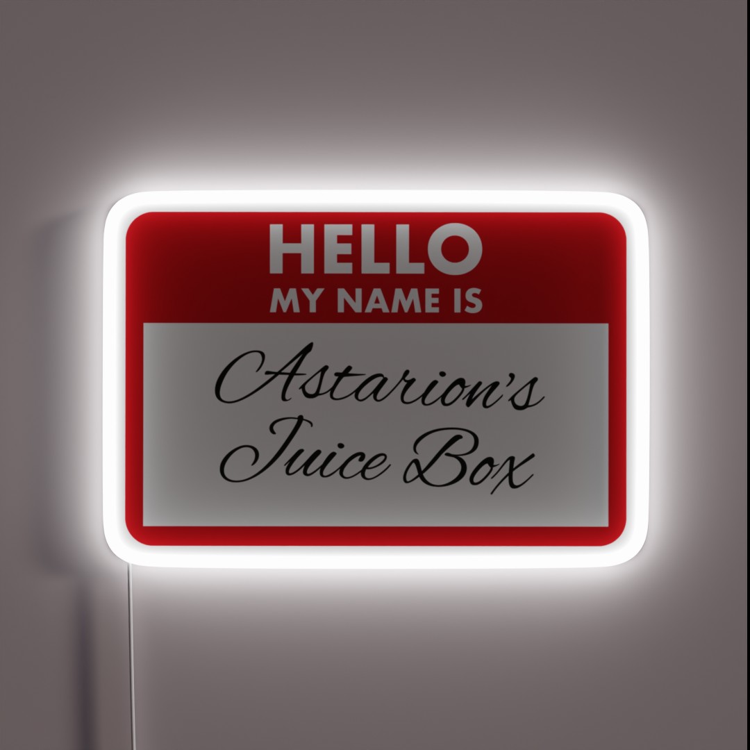 Astarion S Juice Box BG3 RGB Neon Sign Astarion S Juice Box BG3 RGB Neon Sign