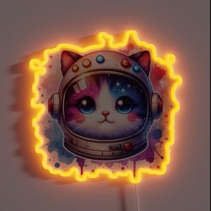 Astronaut Cat Catronaut Cosmic Space Pet Lovers Kid Funny RGB Neon Sign Astronaut Cat Catronaut Cosmic Space Pet Lovers Kid Funny RGB Neon Sign