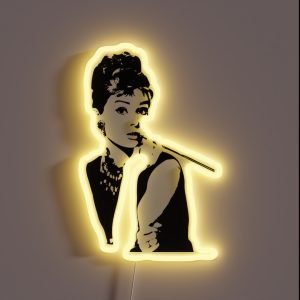 Audrey Hepburn An Icon RGB Neon Sign