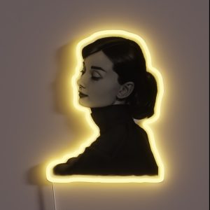 Audrey Hepburn RGB Neon Sign